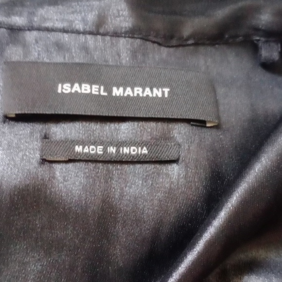 Isabel Marant Sleek Black Blouse with Tie Accents Size 40 - Picture 6 of 12